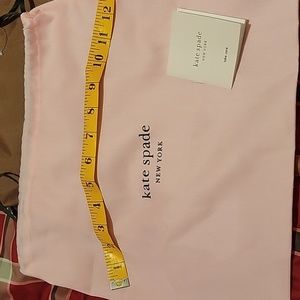 Kate Spade Pink dust bag 13x11